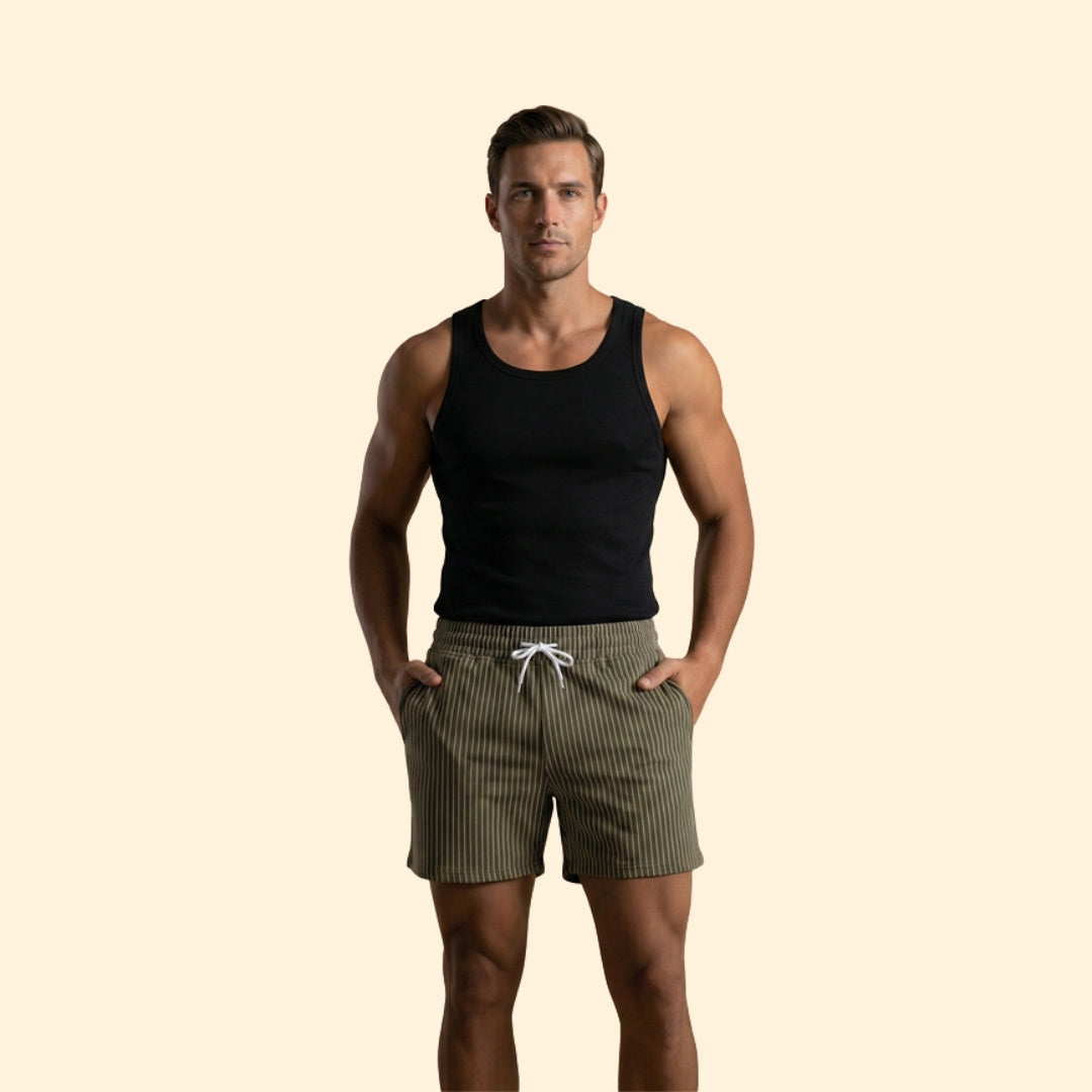 Men's Summer Shorts with Elastic Waist