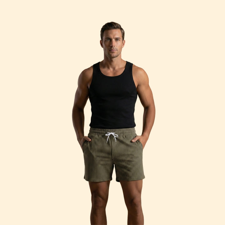 Men's Summer Shorts with Elastic Waist