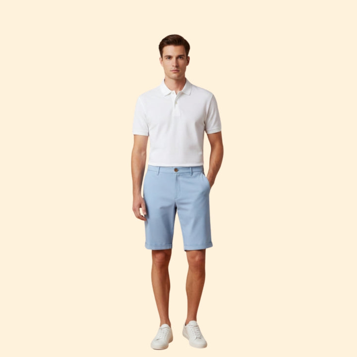 Men’s Summer Shorts with Turn-Up Hems