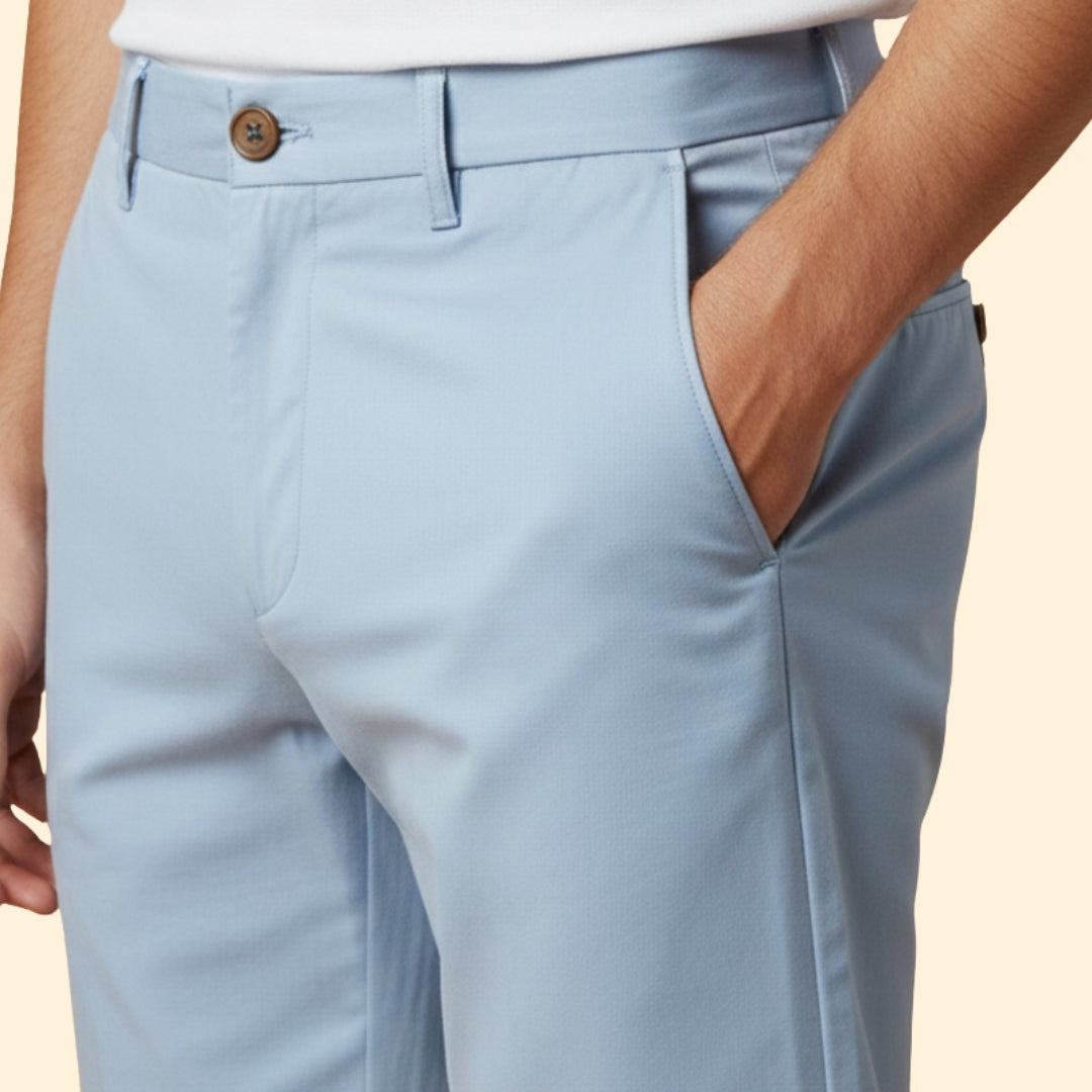 Men’s Summer Shorts with Turn-Up Hems