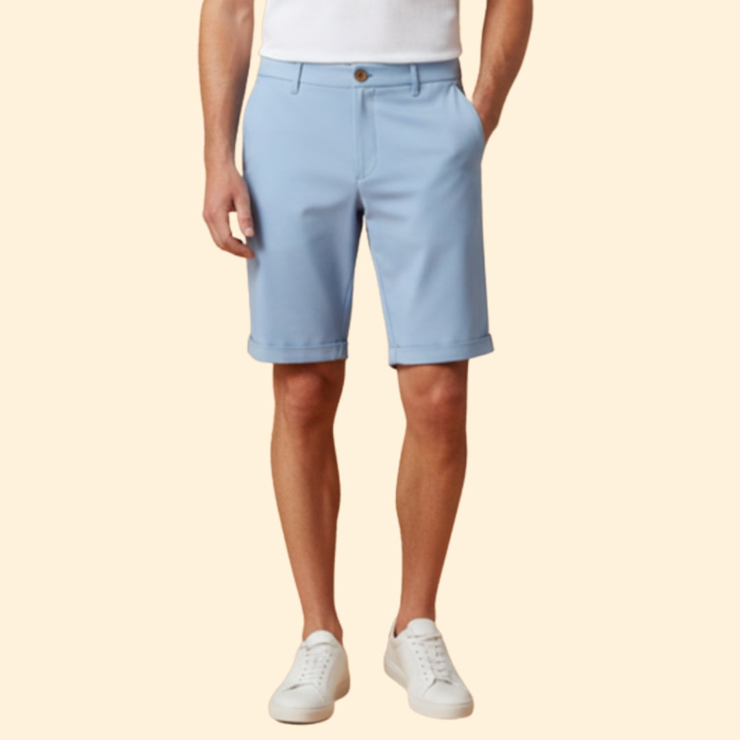 Men’s Summer Shorts with Turn-Up Hems