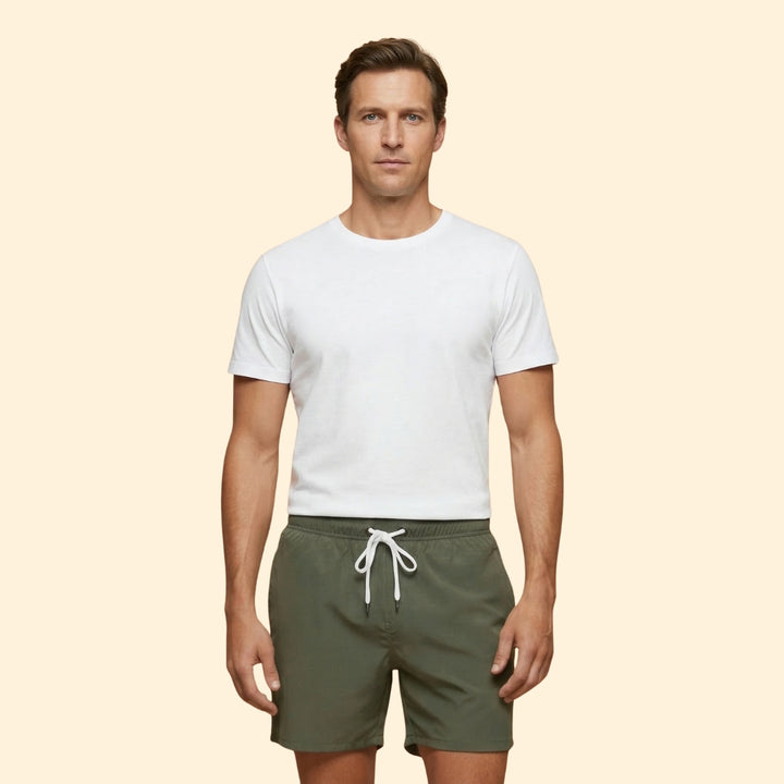 Men’s Summer Swim Shorts with Elastic Waistband
