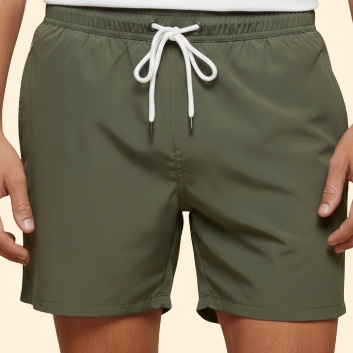 Men’s Summer Swim Shorts with Elastic Waistband