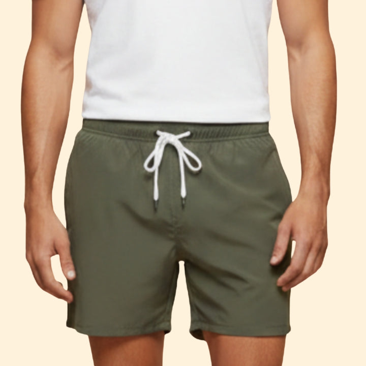 Men’s Summer Swim Shorts with Elastic Waistband