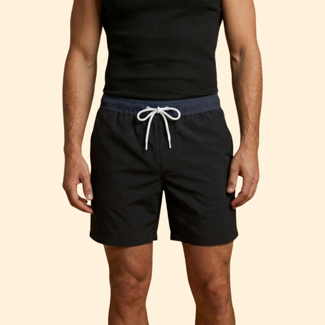 Men’s Summer Swim Shorts with Elastic Waistband