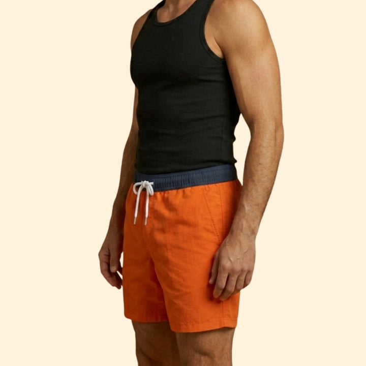 Men’s Summer Swim Shorts with Elastic Waistband