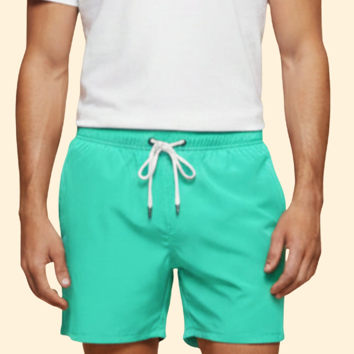 Men’s Summer Swim Shorts with Elastic Waistband
