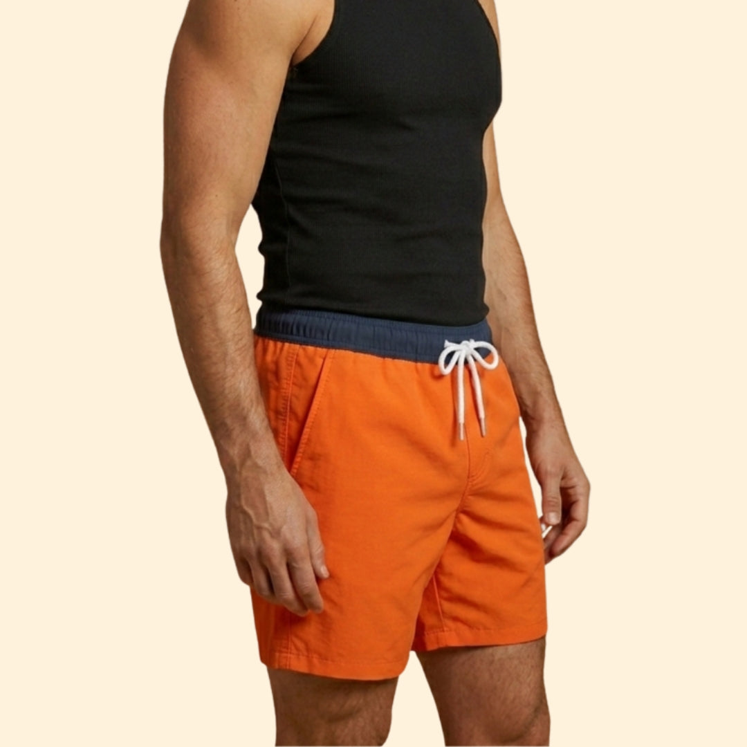 Men’s Summer Swim Shorts with Elastic Waistband