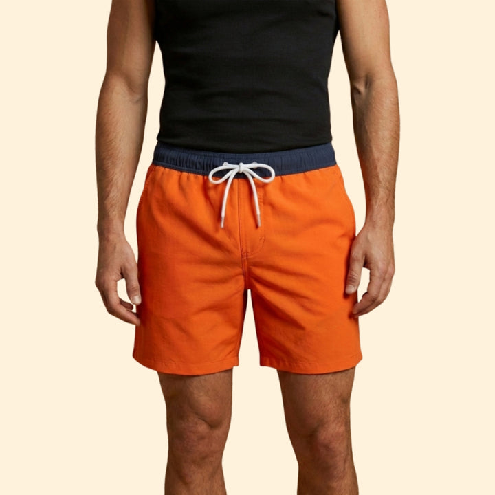 Men’s Summer Swim Shorts with Elastic Waistband