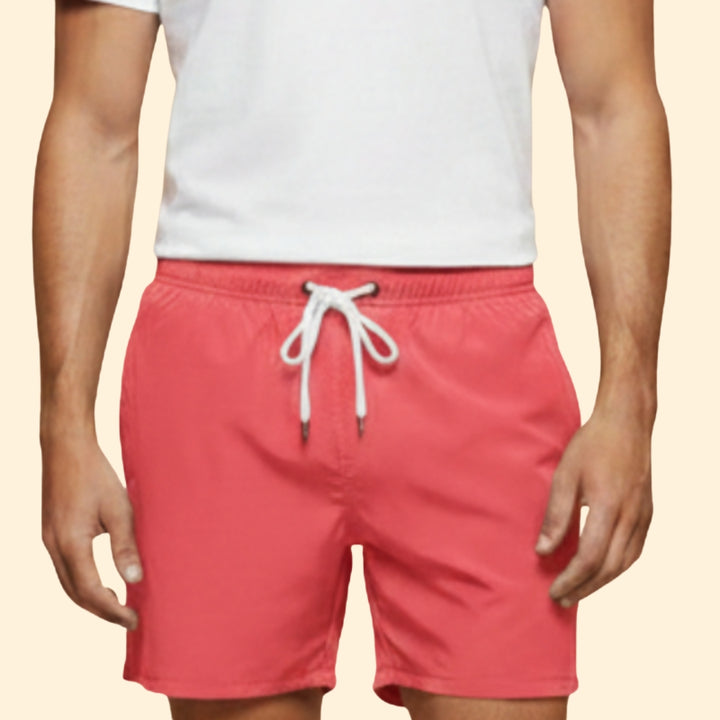 Men’s Summer Swim Shorts with Elastic Waistband