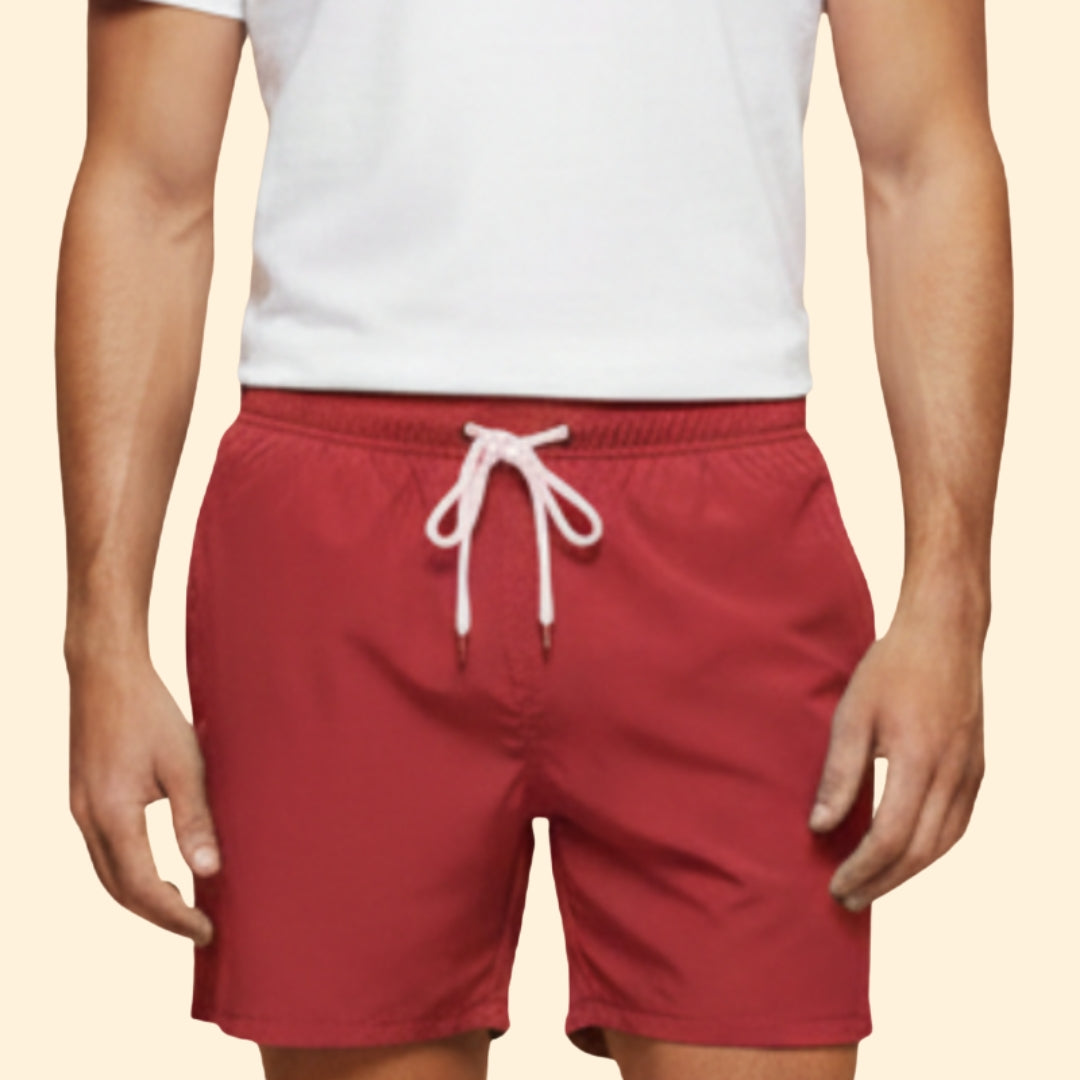 Men’s Summer Swim Shorts with Elastic Waistband
