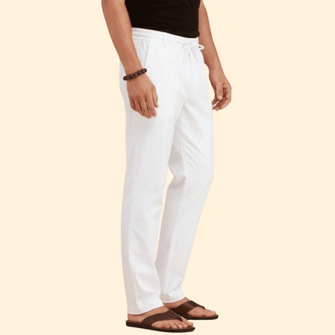 Men’s Summer Trousers with Drawstring Waist