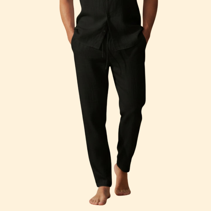 Men’s Summer Trousers with Drawstring Waist