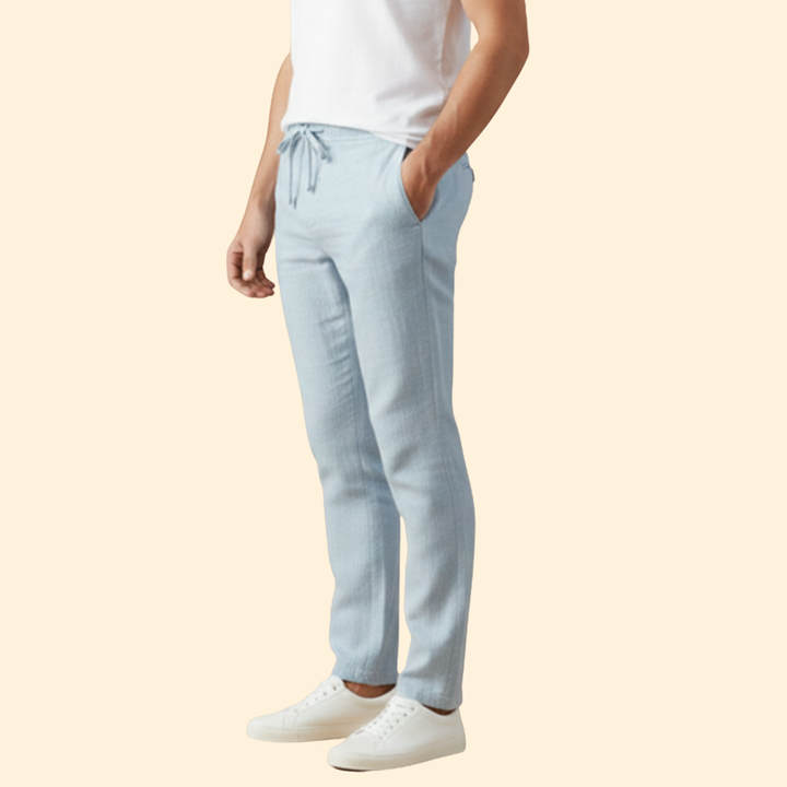 Men’s Summer Trousers with Drawstring Waist