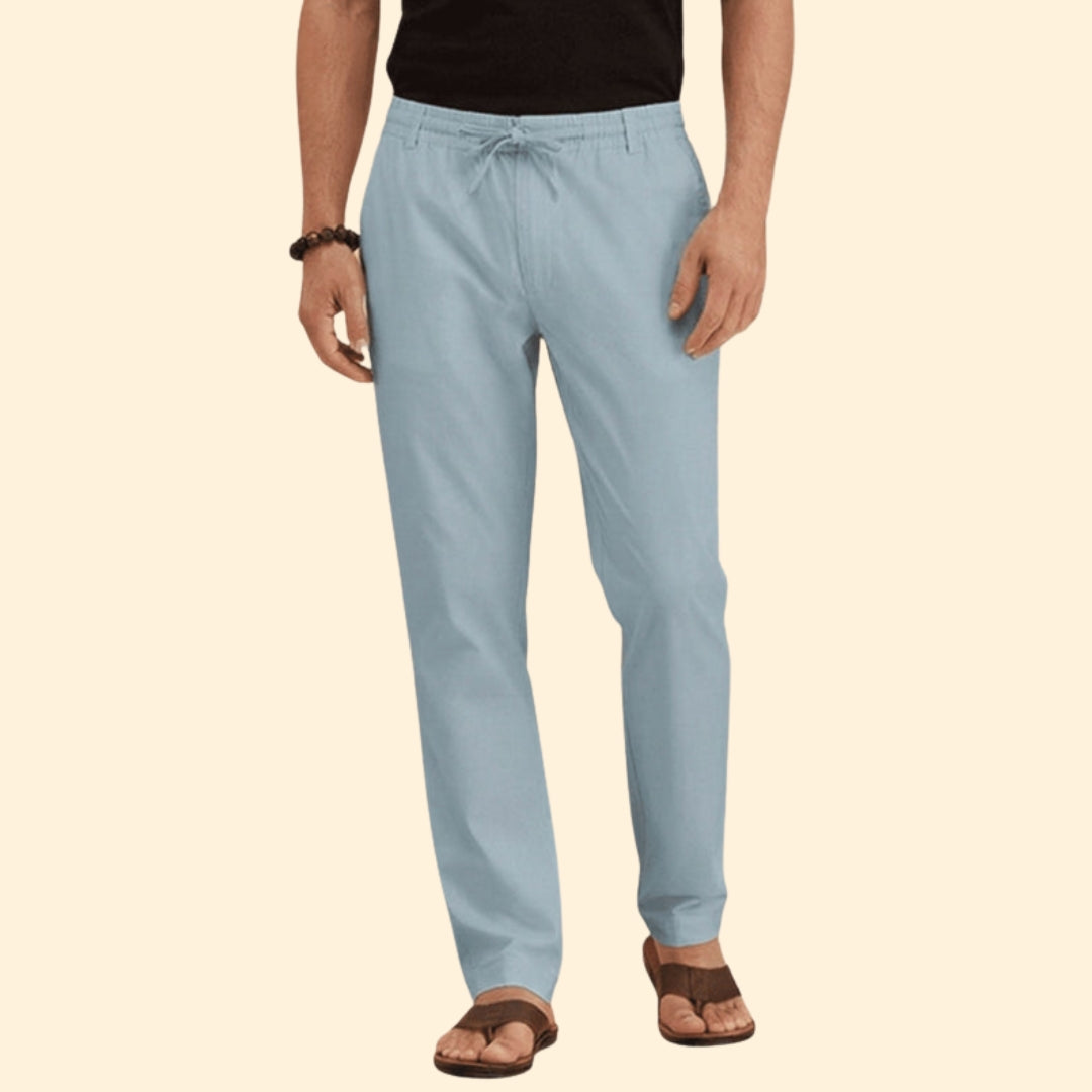 Men’s Summer Trousers with Drawstring Waist