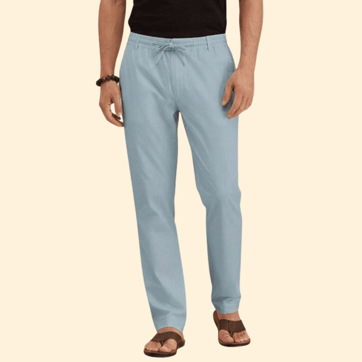 Men’s Summer Trousers with Drawstring Waist