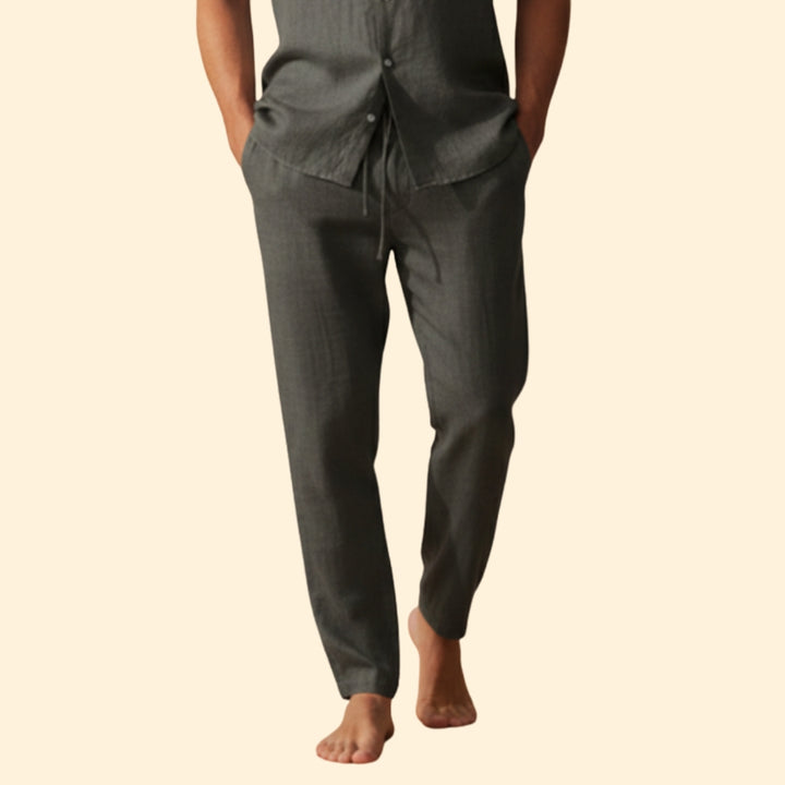 Men’s Summer Trousers with Drawstring Waist