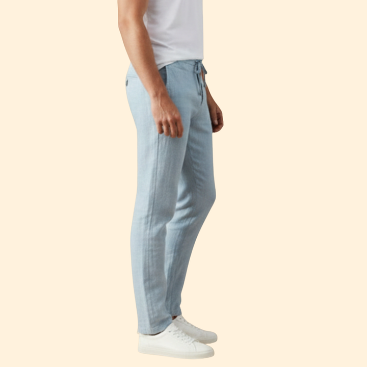 Men’s Summer Trousers with Drawstring Waist