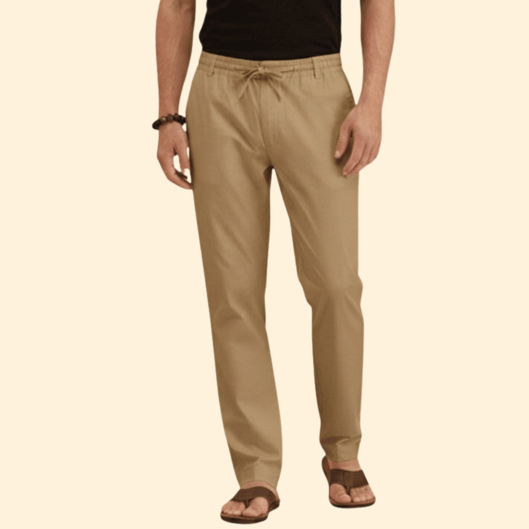 Men’s Summer Trousers with Drawstring Waist