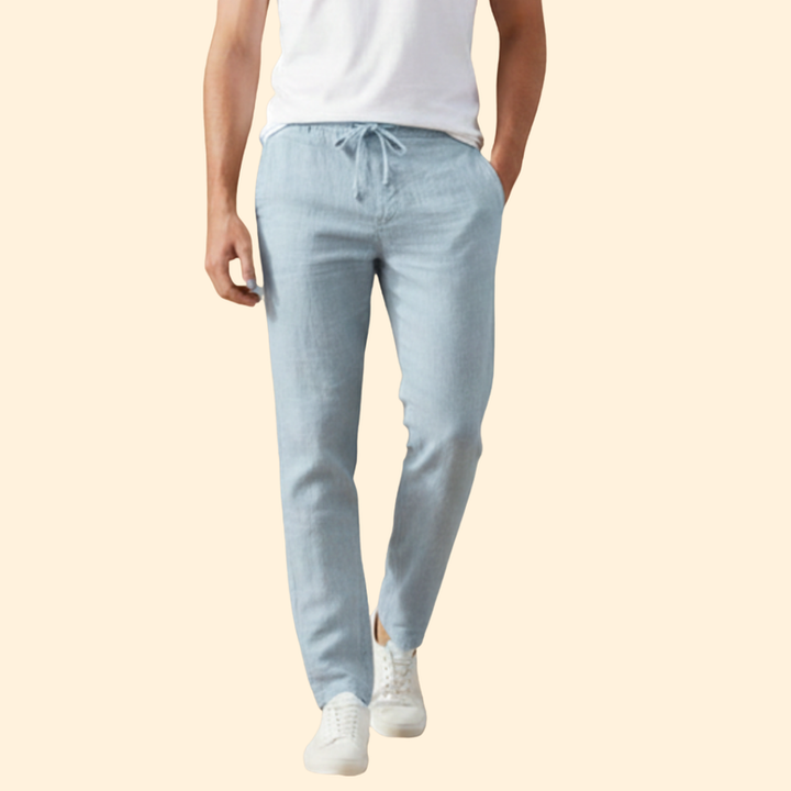 Men’s Summer Trousers with Drawstring Waist