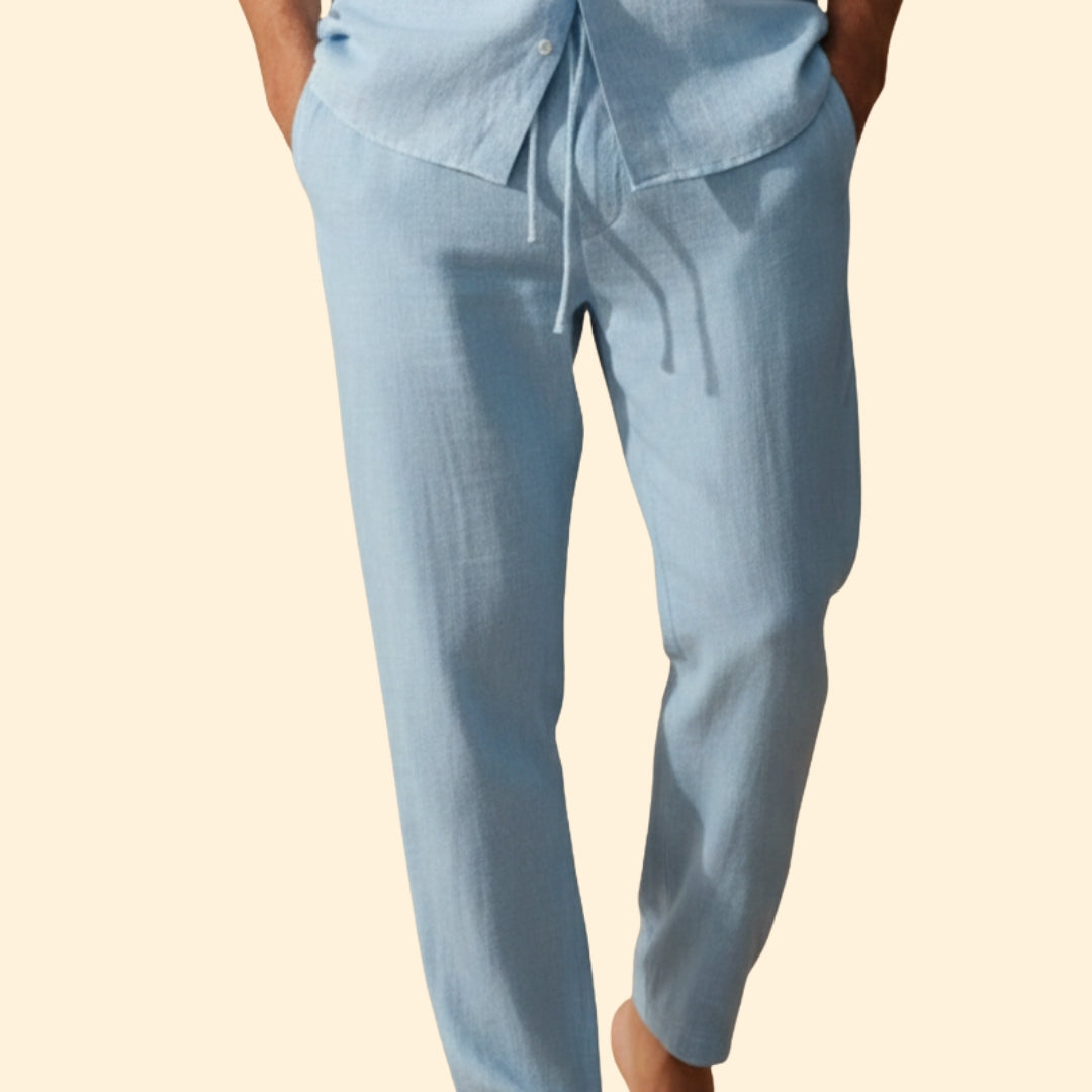 Men’s Summer Trousers with Drawstring Waist