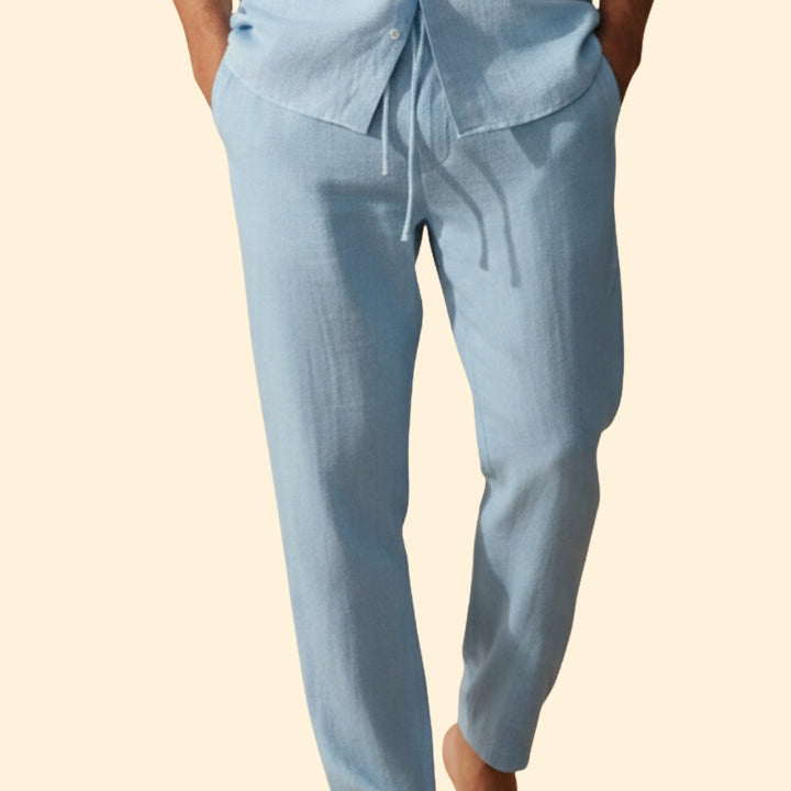 Men’s Summer Trousers with Drawstring Waist
