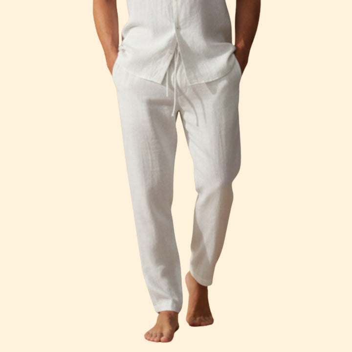 Men’s Summer Trousers with Drawstring Waist