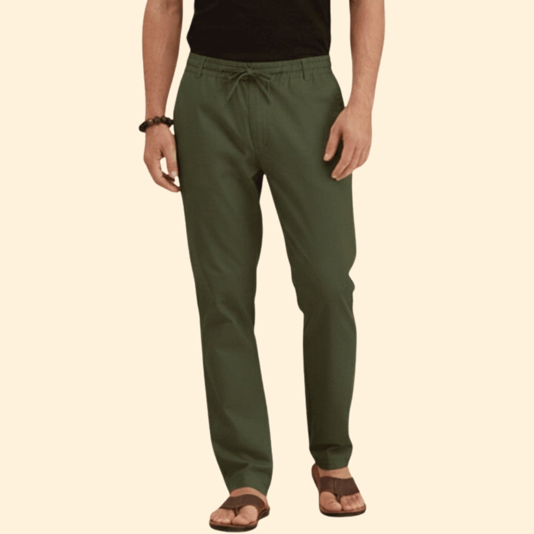 Men’s Summer Trousers with Drawstring Waist