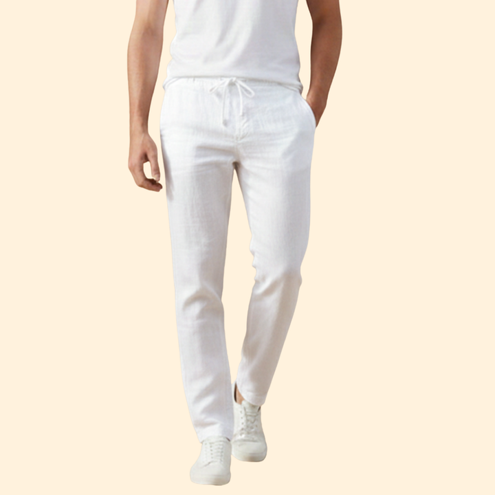 Men’s Summer Trousers with Drawstring Waist