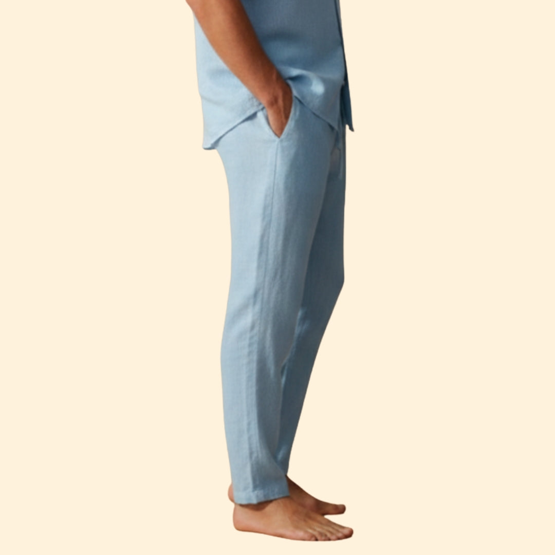 Men’s Summer Trousers with Drawstring Waist