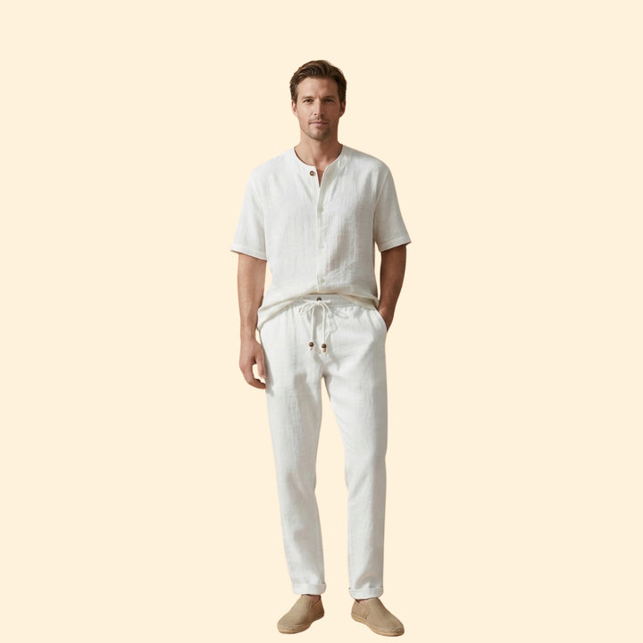 Men’s Summer Trousers with Elasticated Waistband