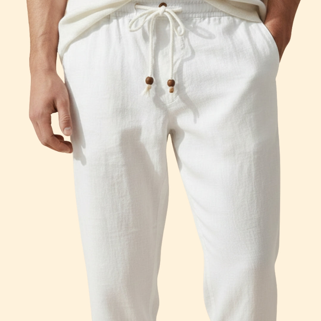 Men’s Summer Trousers with Elasticated Waistband