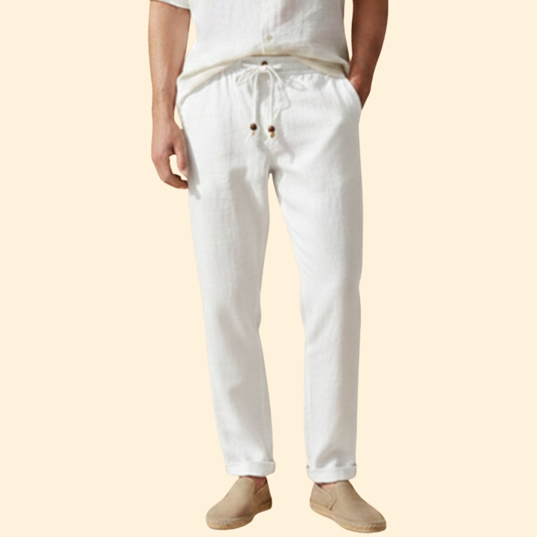 Men’s Summer Trousers with Elasticated Waistband