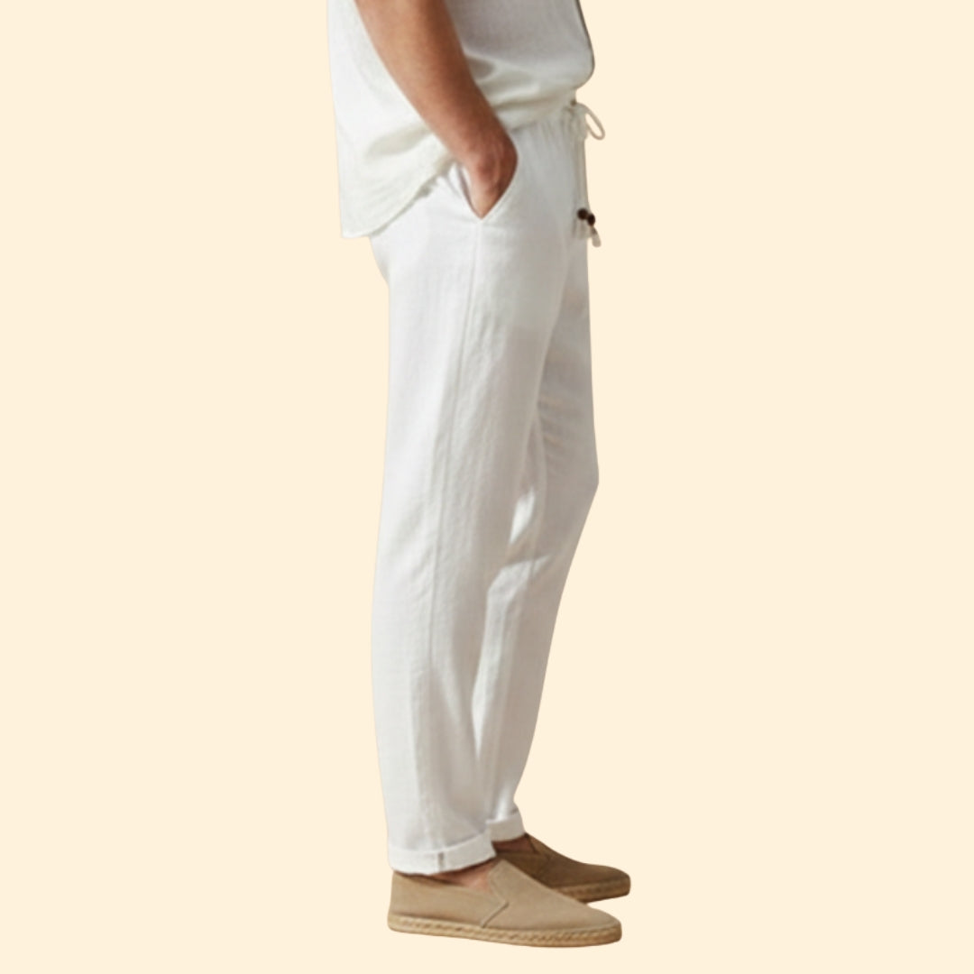 Men’s Summer Trousers with Elasticated Waistband