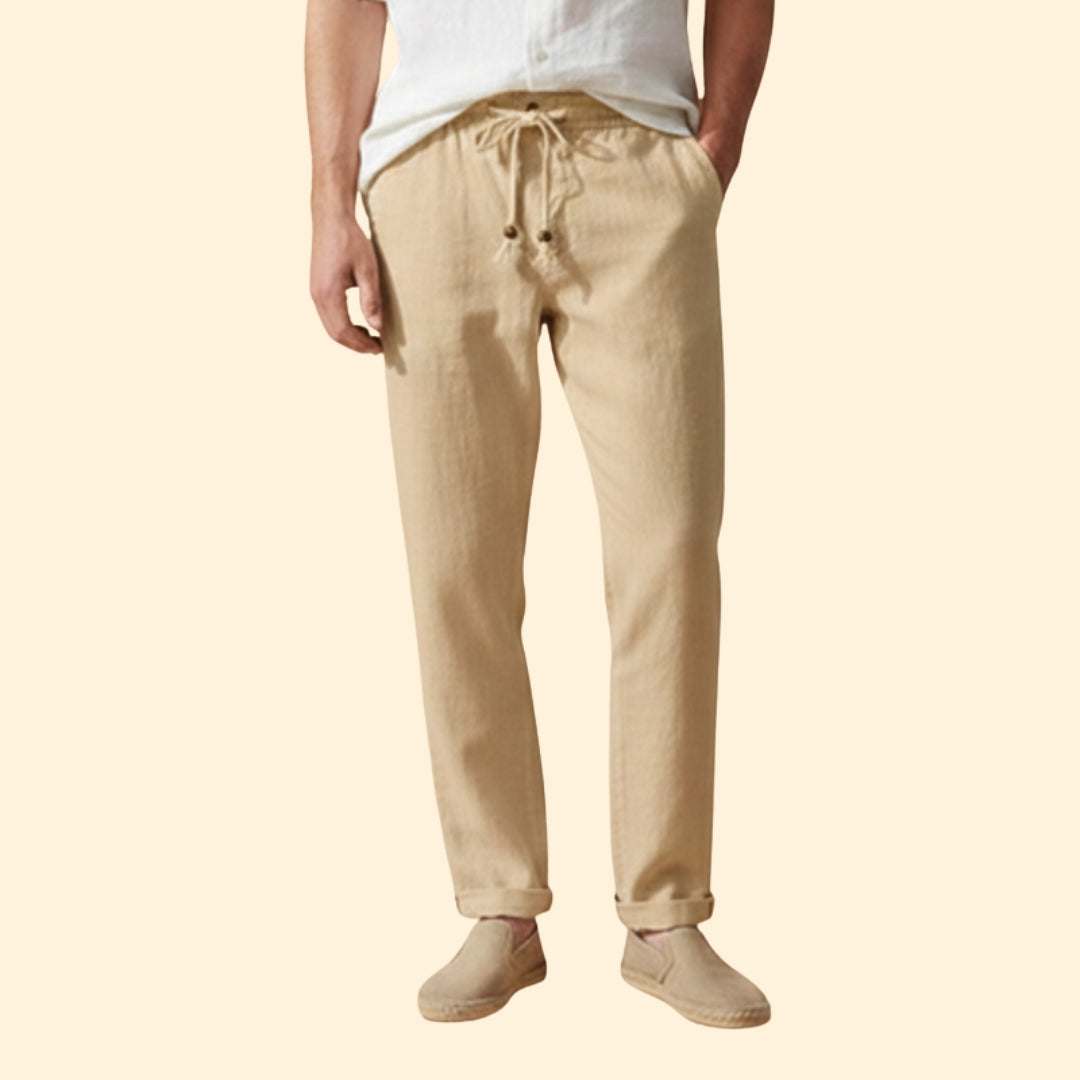 Men’s Summer Trousers with Elasticated Waistband
