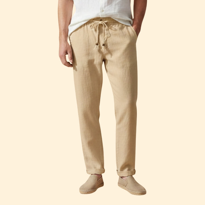 Men’s Summer Trousers with Elasticated Waistband