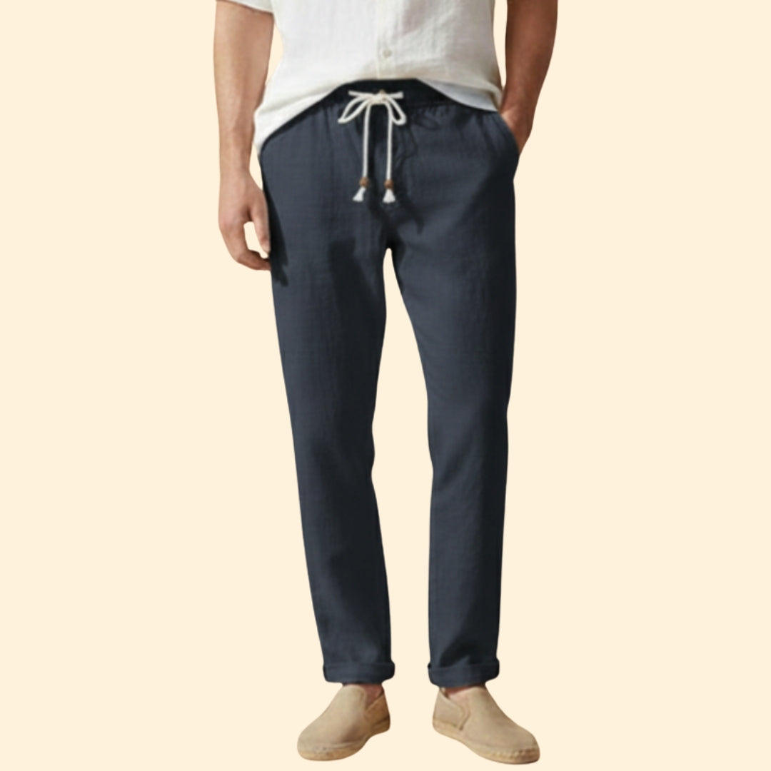 Men’s Summer Trousers with Elasticated Waistband