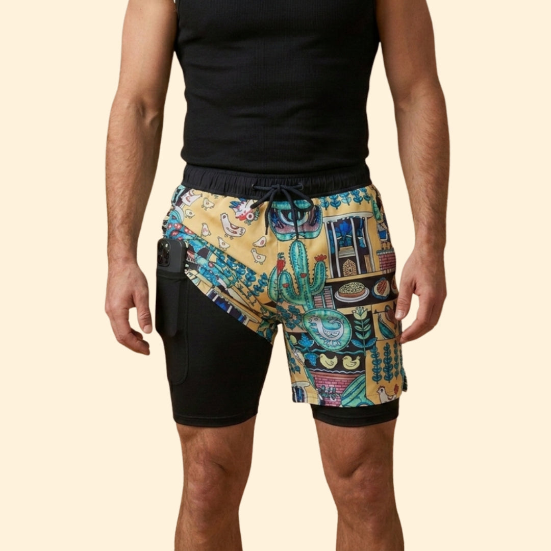 Men’s Swim Shorts with Phone Pocket