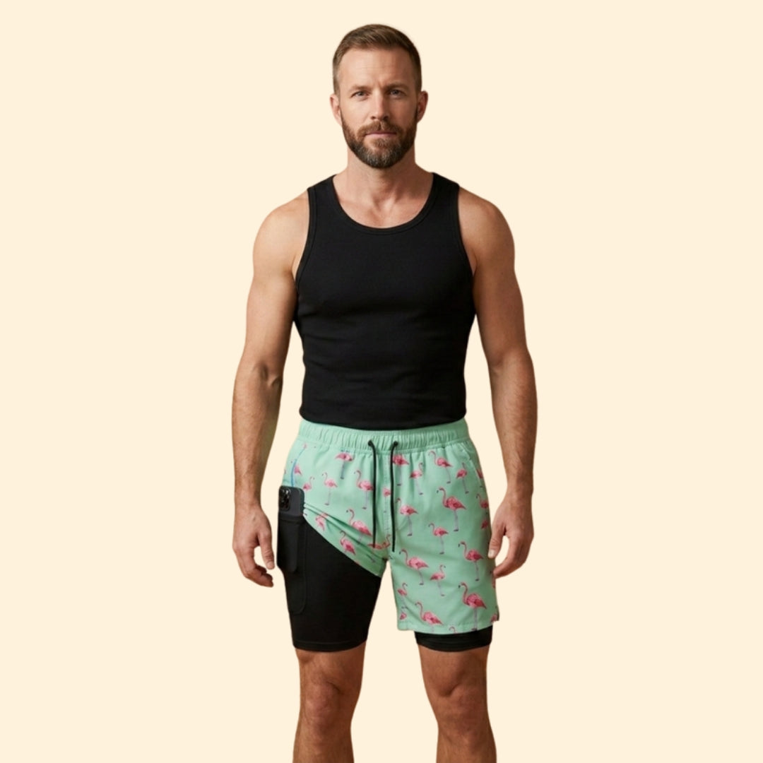 Men’s Swim Shorts with Phone Pocket