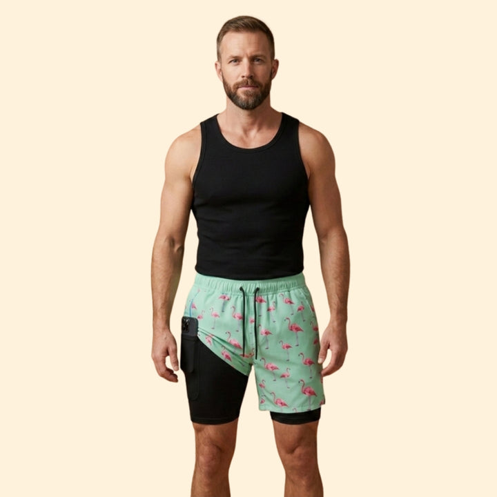 Men’s Swim Shorts with Phone Pocket