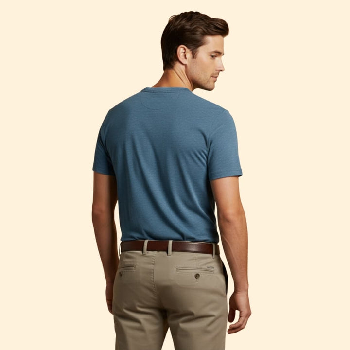 Men's T-shirt with Structured Collar