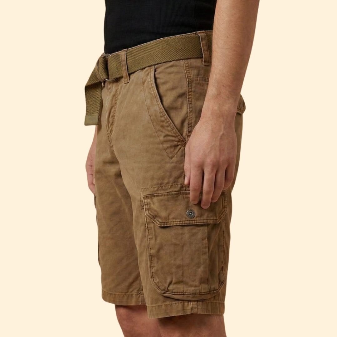 Men's Utility Shorts with Side Cargo Pockets
