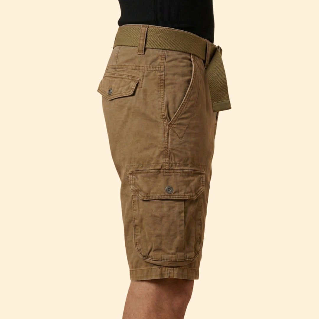 Men's Utility Shorts with Side Cargo Pockets