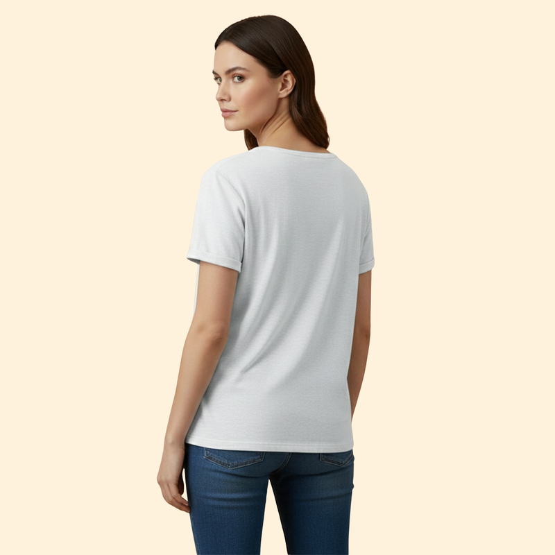 Men’s V-Neck T-Shirt with Short Sleeves