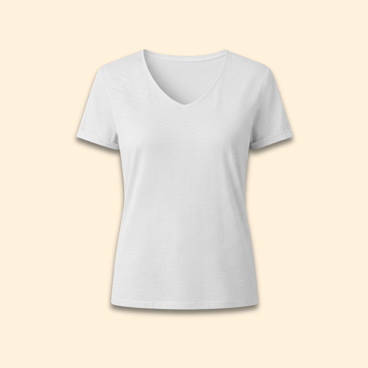 Men’s V-Neck T-Shirt with Short Sleeves