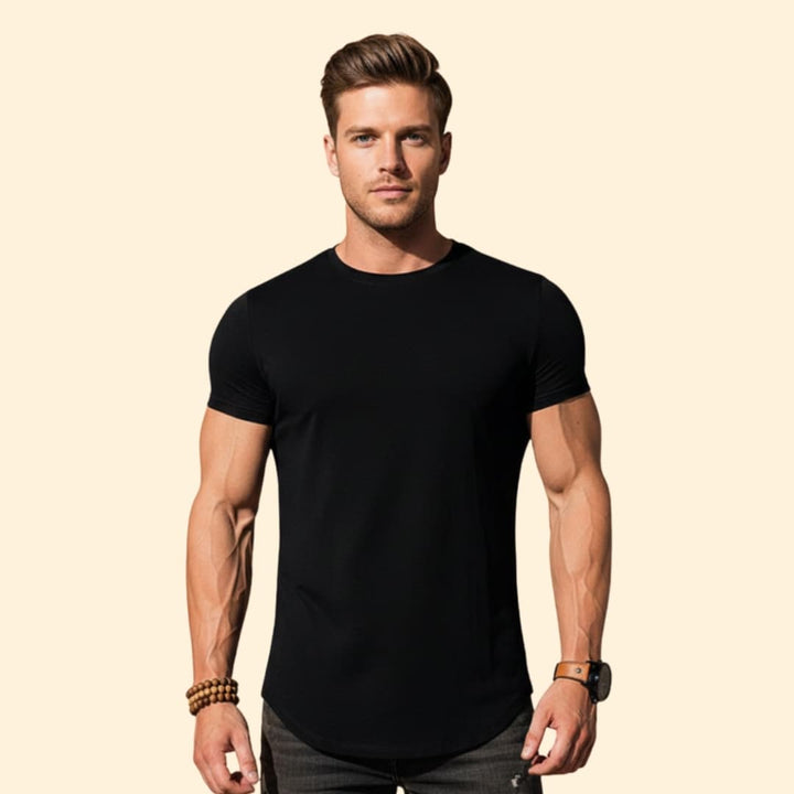 Men’s V-neck T-shirt with Short Sleeves
