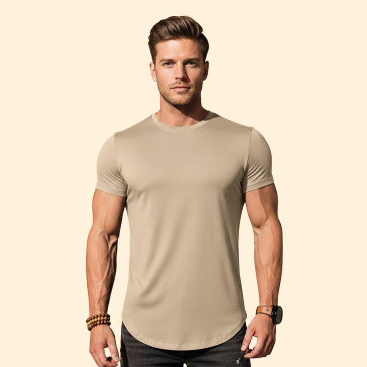 Men’s V-neck T-shirt with Short Sleeves