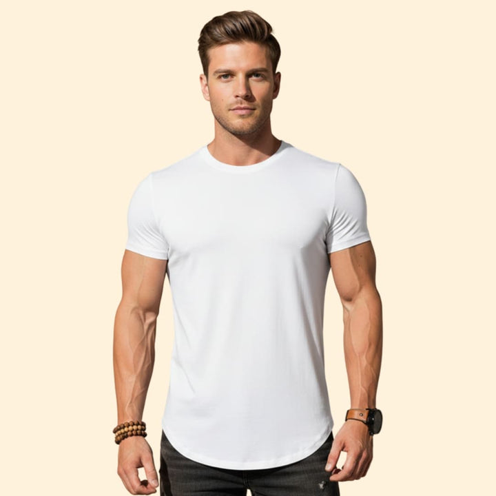Men’s V-neck T-shirt with Short Sleeves