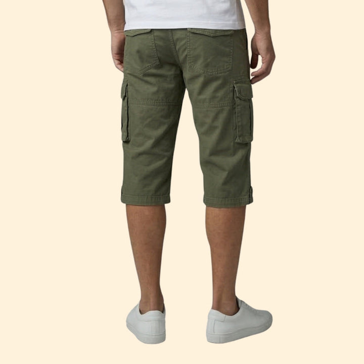 Men’s Versatile 3/4 Trousers with Adjustable Waist