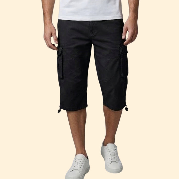 Men’s Versatile 3/4 Trousers with Adjustable Waist